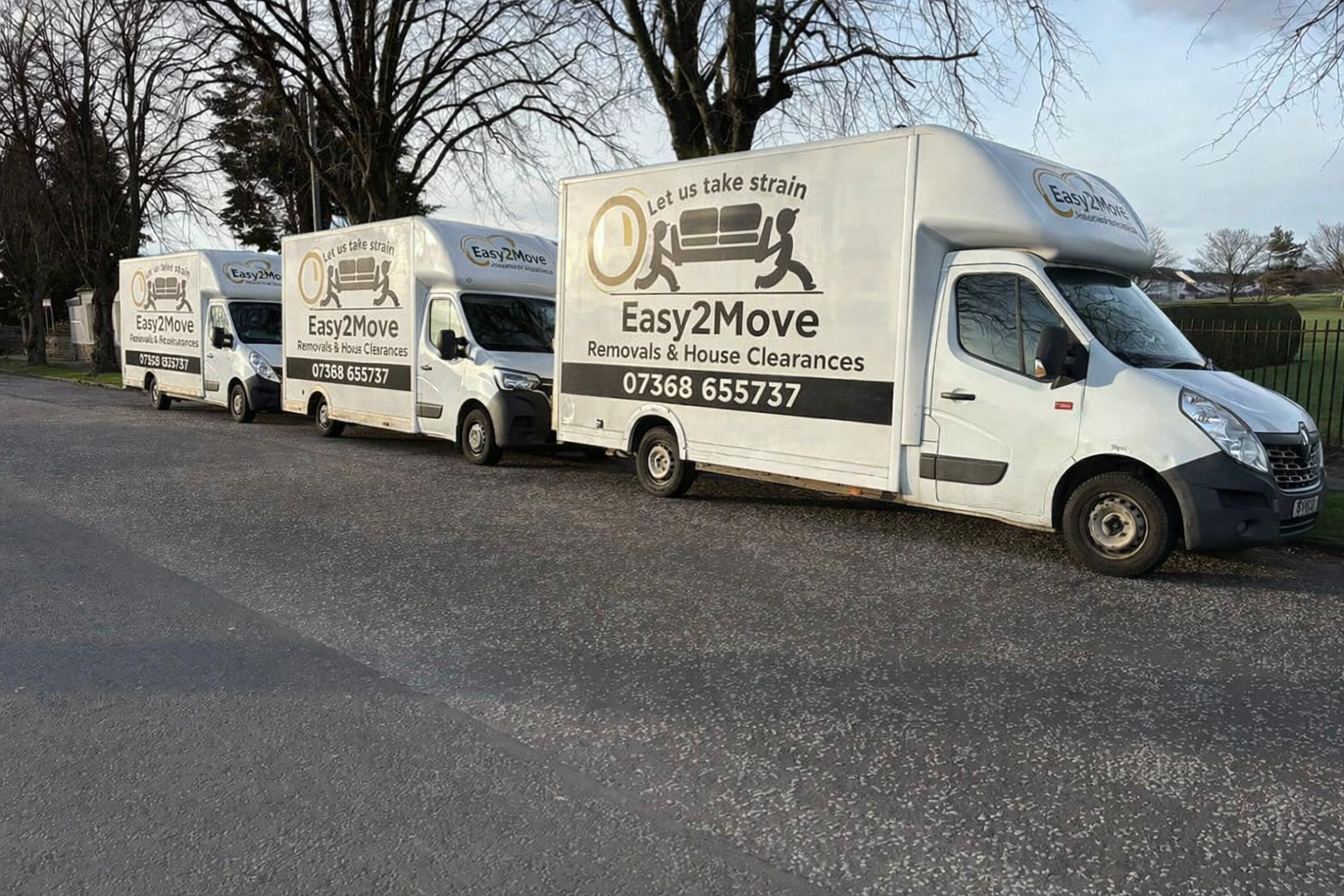 Easy2Move removals van outside property